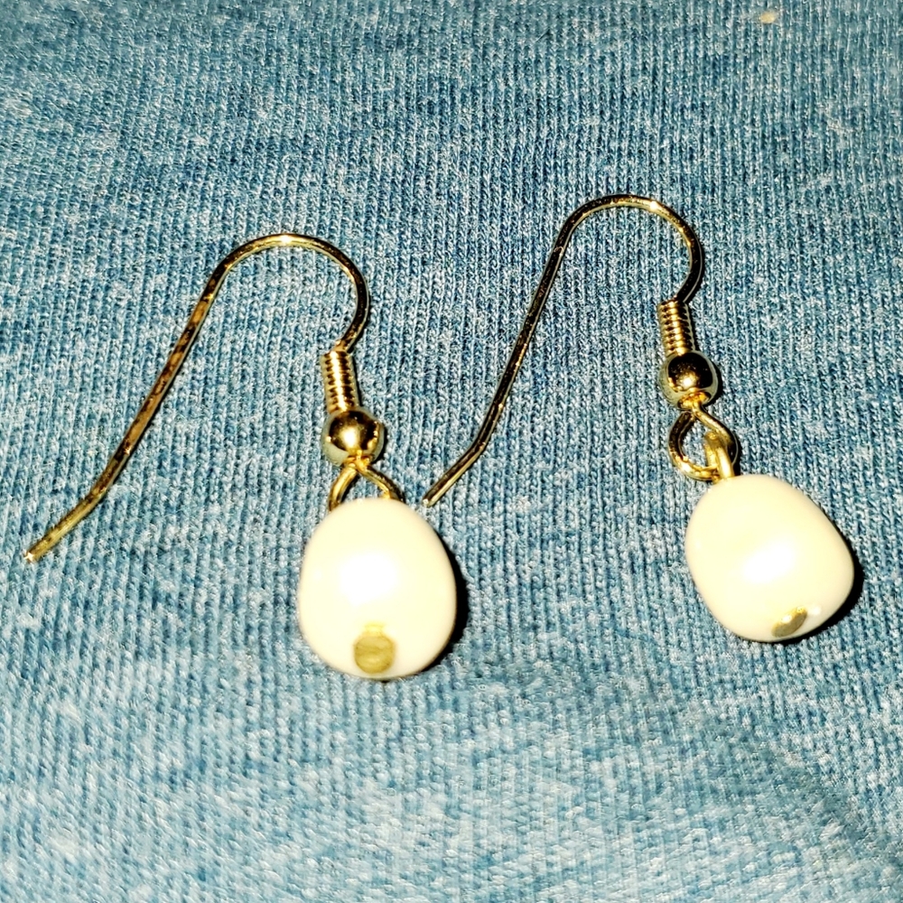 Vintage earrings mixed metals and stones